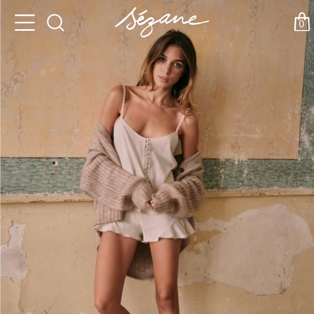Sézane White Tank Top